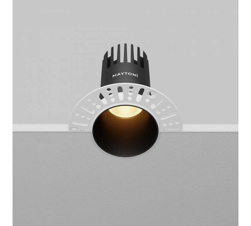 Встраиваемый светильник Maytoni Dip 10 Вт 2700 К черный DL120-10W-2.7K-TRS-B
