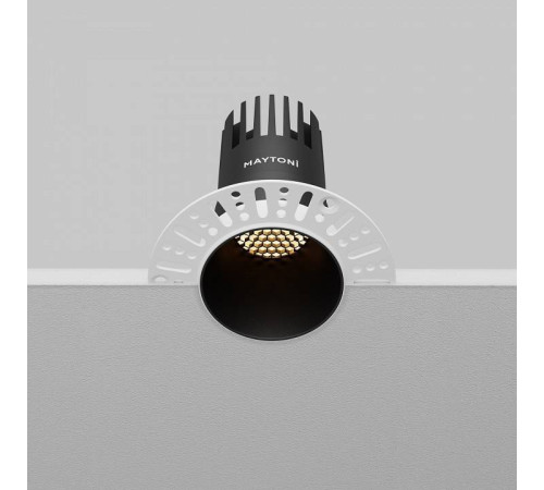 Встраиваемый светильник Maytoni Dip 10 Вт 2700 К черный DL120-10W-2.7K-TRS-B