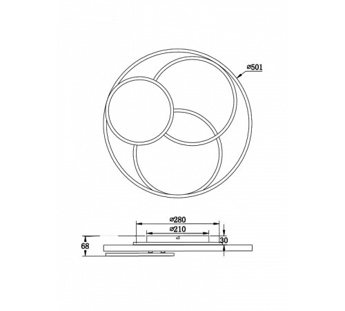 Накладной светильник Freya FR10015CL-L94WB