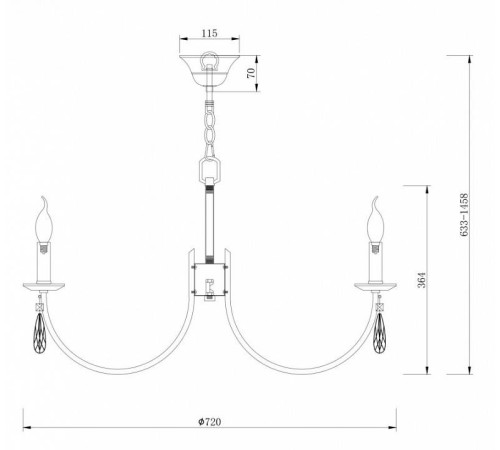 Подвесная люстра Freya Forte FR1006PL-08N