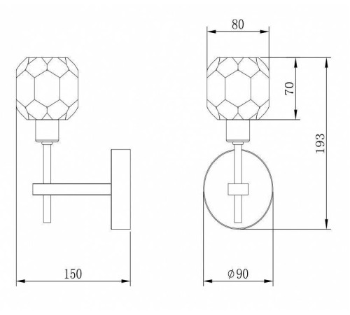 Бра Freya Grace FR5114WL-01BZ