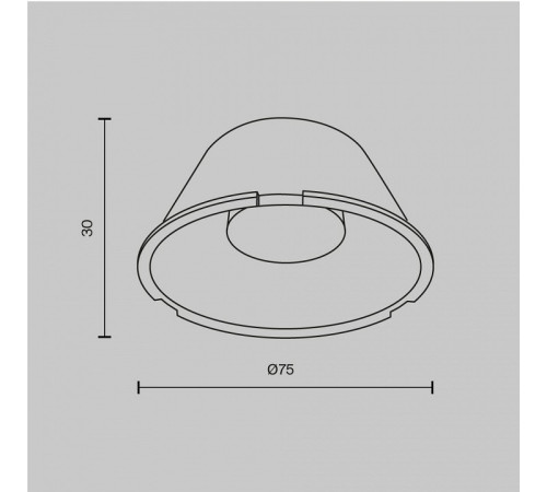 Линза Focus Led LensD75-24