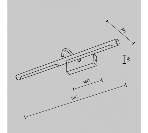 Подсветка для картины Maytoni Twinkle MIR266WL-L12BS4K