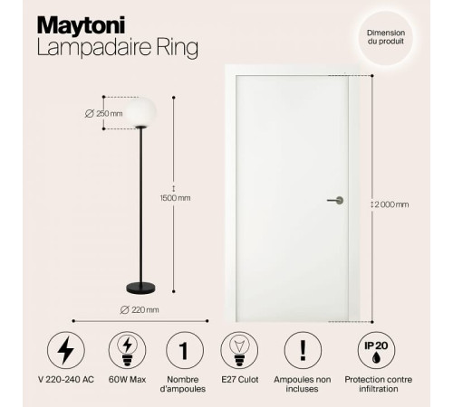 Торшер Maytoni Ring MOD013FL-01B