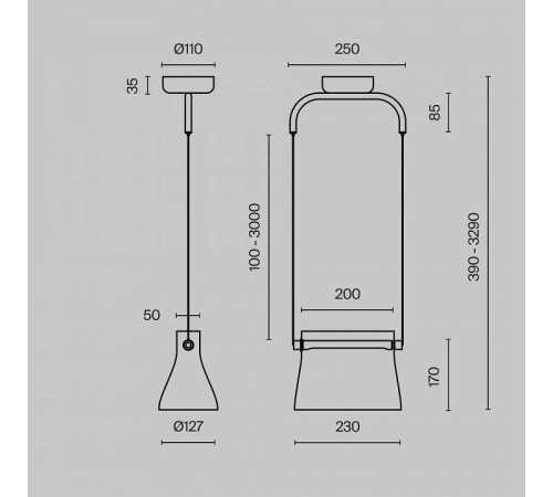 Подвесной светильник Maytoni Cabaret MOD170PL-L8BS3K