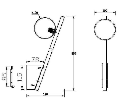 Бра Maytoni Kazimir MOD175WL-01G