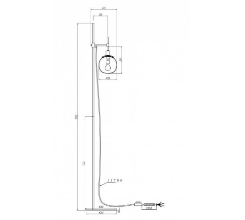 Торшер Maytoni Erich MOD221-FL-01-N