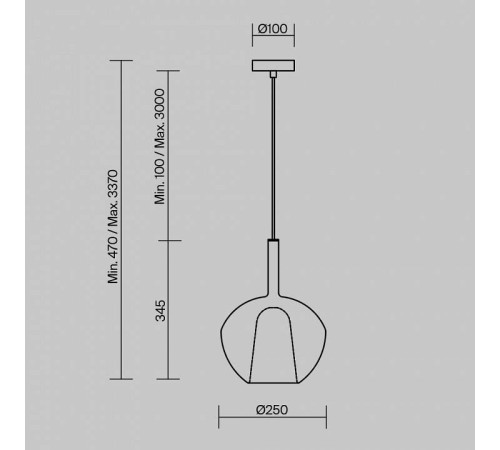 Подвесной светильник Maytoni Duality MOD271PL-01W3
