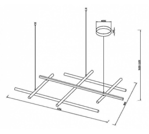 Подвесная люстра Maytoni Radiance MOD278PL-L86G3K