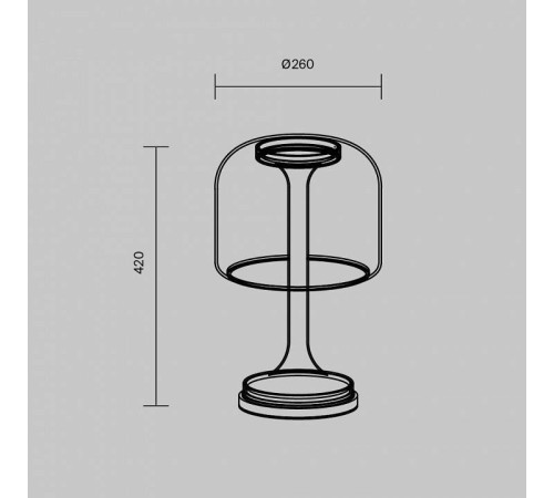 Настольная лампа декоративная Maytoni Spirito MOD286TL-L18W3K