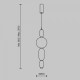 Подвесной светильник Maytoni Adore MOD297PL-L12BS3K