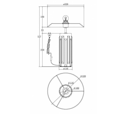 Настольная лампа Maytoni Muse MOD304TL-01CH