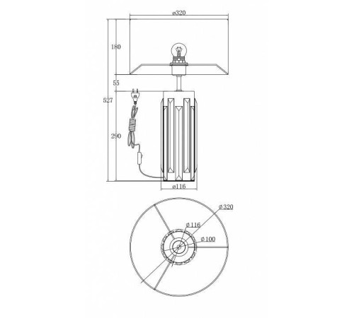 Настольная лампа Maytoni Muse MOD304TL-01G