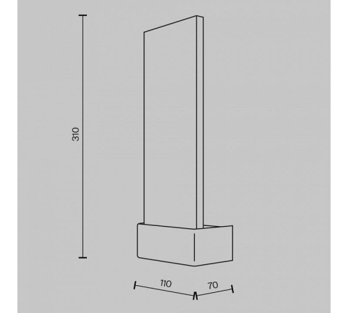 Накладной светильник Maytoni Ornate 3 Вт 3000K MOD318WL-L3BS3K
