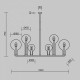 Люстра на штанге Maytoni Status 6 ламп MOD333PL-06B1