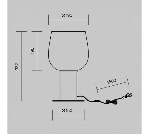 Настольная лампа декоративная Maytoni Smart Casual MOD414TL-01G