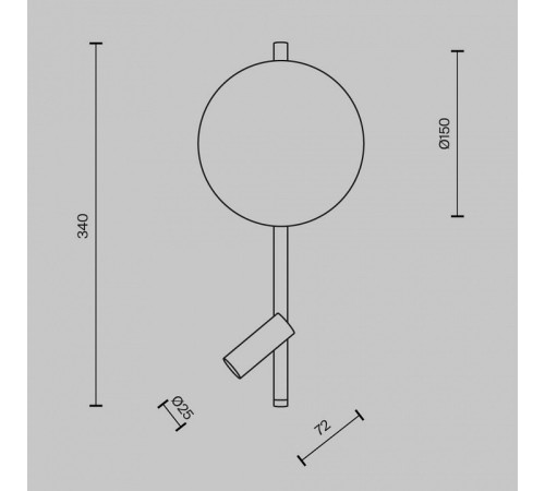 Бра с подсветкой Maytoni Solution MOD450WL-L9BG3K