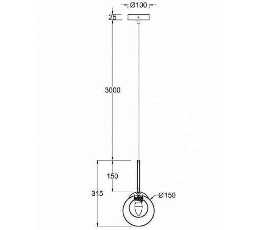 Подвесной светильник Maytoni Basic form MOD521PL-01G1