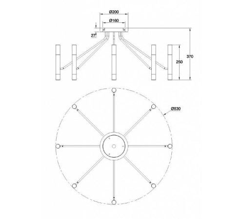 Потолочная люстра Maytoni Vigo MOD620CL-16B