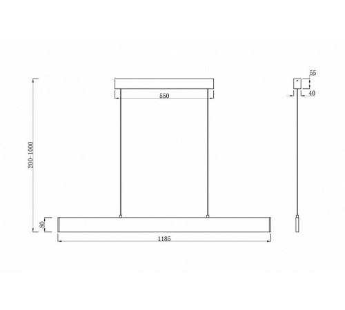 Подвесной светильник Maytoni Step P010PL-L30G4K