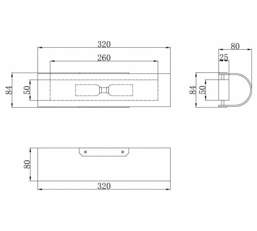 Накладной светильник Maytoni Gioia P011WL-02CH