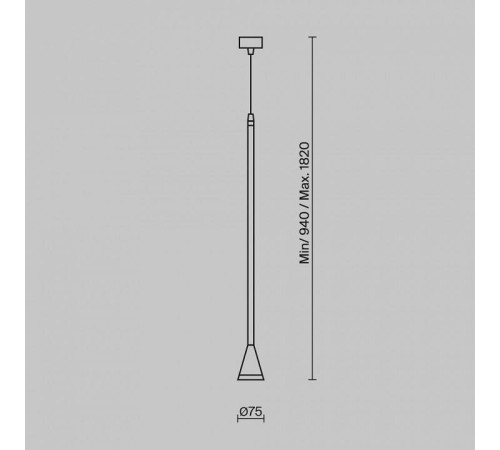 Подвесной светильник Maytoni Arrow P064PL-01B-1