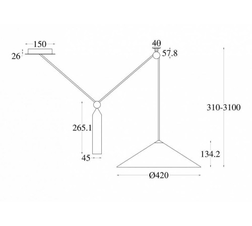 Подвесной светильник Maytoni Peso P080PL-01W