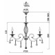 Подвесная люстра Maytoni Grace 8 ламп RC247-PL-08-R