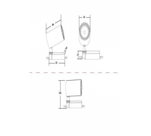 Трековый светильник Maytoni Vuoro 6 Вт 4000 K белый TR003-1-6W4K-W
