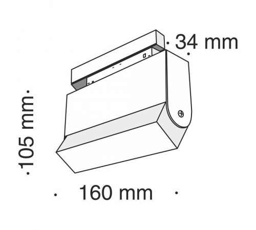 Накладной светильник Maytoni BASIS TR013-2-10W4K-B