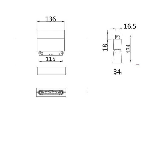 Накладной светильник Maytoni BASIS TR013-2-10W4K-B