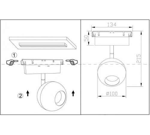 Светильник на штанге Maytoni Ball TR028-2-15W4K-B