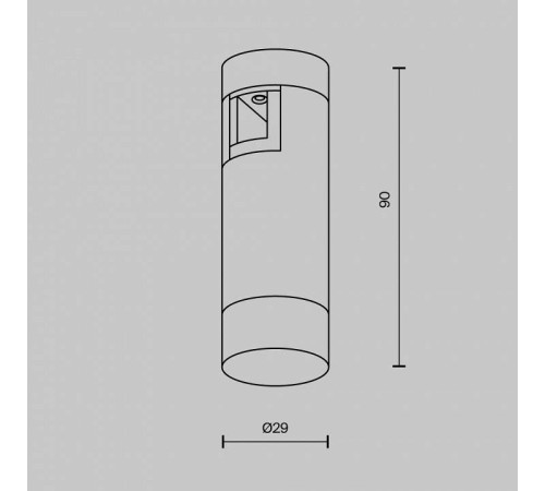 Накладной светильник Maytoni Skim TR145-1-3W3K-W-BS