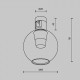 Накладной светильник Maytoni Bubble TR148-1-3W4K-PT