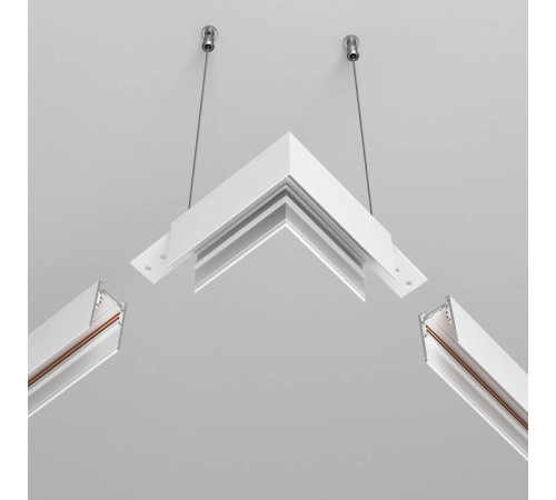 Соединитель угловой L-образный для треков накладных Maytoni Accessories for tracks Exility TRA034HCL-41W