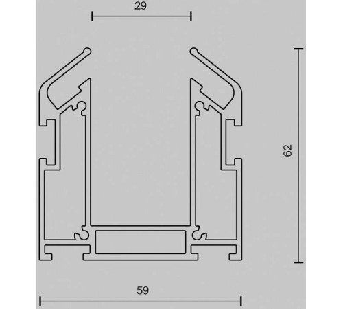 Трек встраиваемый Maytoni Busbar trunkings Exility TRA034MP-212S