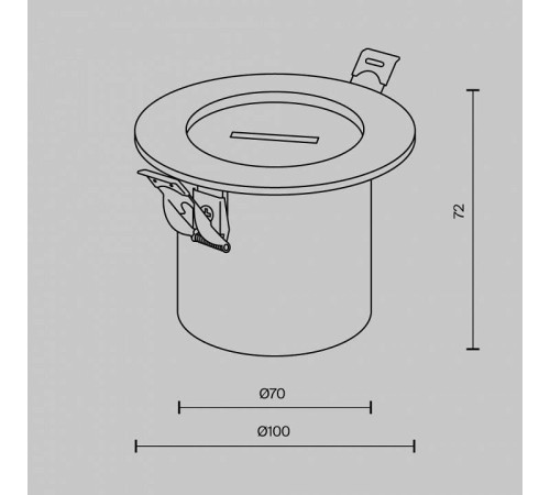 Основание для трека-ремня Maytoni Accessories for system Parity TRA130RSC-2B