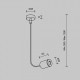 Токопровод концевой Maytoni Flarity TRA154C-SB1-PT