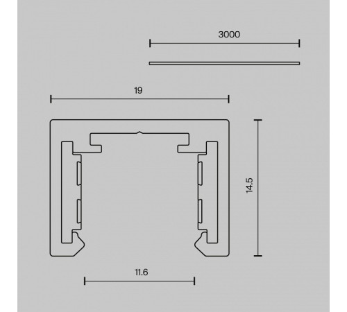 Трек накладной Maytoni Technical TRX239-413B