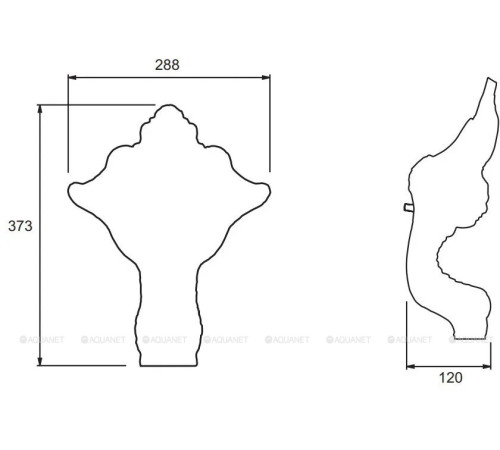 Ножки для ванны Jacob Delafon Cleo белый E4010N-00