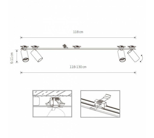 Спот Nowodvorski Mono Surface 7831