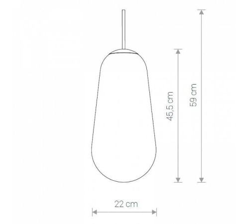 Плафон стеклянный Nowodvorski Cameleon PEAR L TR/G 8532
