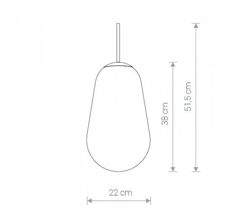 Плафон стеклянный Nowodvorski Cameleon PEAR M TR/G 8533