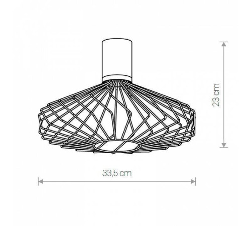 Плафон металлический Nowodvorski Cameleon Pico C BL/G 8588