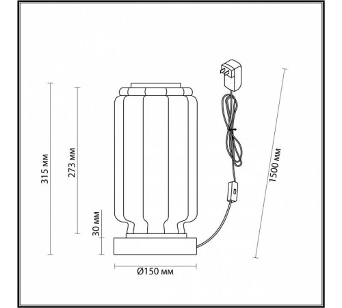 Настольная лампа декоративная Odeon Light Jam 5408/10TL