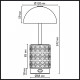 Настольная лампа декоративная Odeon Light Lulu 5453/3TL