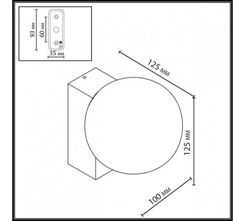 Накладной светильник Odeon Light NATURE 7124/1W