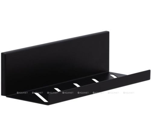 Полка Aquanet Магнум 300х80х100 мм открытая черный матовый 00302224