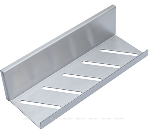 Полка Aquanet Магнум 300х80х100 мм открытая сталь браш 00334113