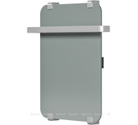 Полотенцесушитель Allen Brau INFINITY 600х440 мм зеркало с рейлингом 2.0 и креплением серебро браш 00325642